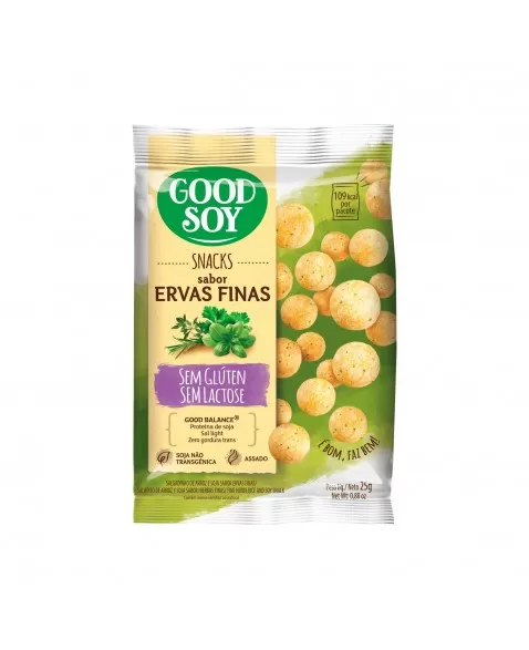 Snack De Soja E Ervas Finas Goodsoy Unidade 25g