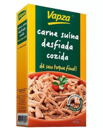 Carne Suína Desfiada Cozida - VAPZA - 400g