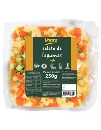 Seleta de Legumes Cozida no Vapor Single - VAPZA - 250g