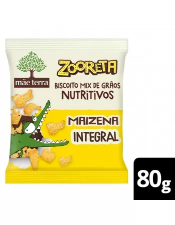 Zooreta Biscoito Maizena Orgânico - MÃE TERRA - 80g