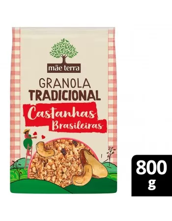 Granola Tradicional Com Castanhas - MÃE TERRA - 800g