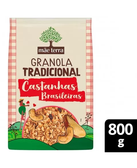 Granola Tradicional Com Castanhas - MÃE TERRA - 800g