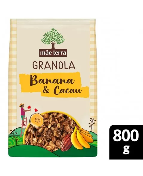 Granola Banana e Cacau - MÃE TERRA - 800g