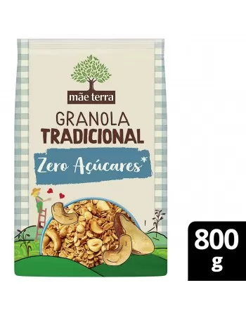 Granola Tradicional Zero Açúcar- MÃE TERRA - 800g