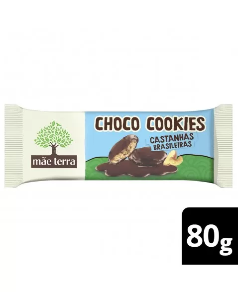 Choco Cookies Castanhas Brasileiras - MÃE TERRA - 80g