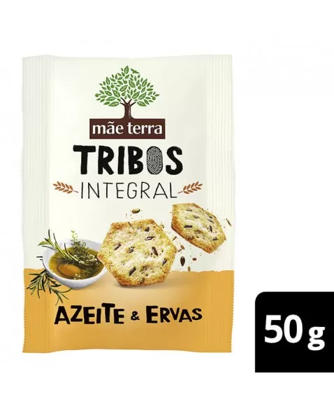 Tribos Snack Azeite Ervas Orgânico Integral - MÃE TERRA - 50g