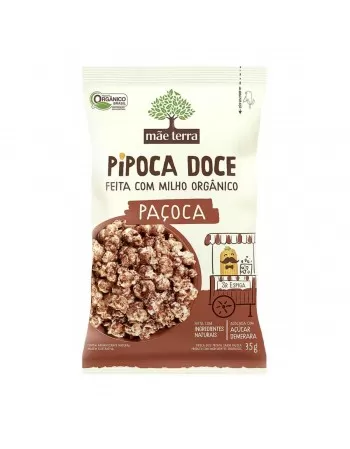 Pipoca Doce Paçoca Orgânica - MÃE TERRA - 35g