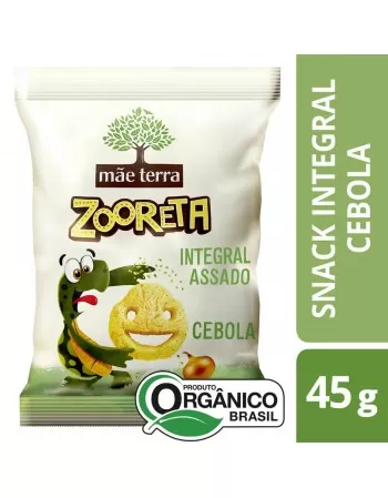 Zooreta Salgadinho Cebola Orgânico - MÃE TERRA - 45g