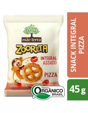 Zooreta Salgadinho Pizza Orgânico - MÃE TERRA - 45g