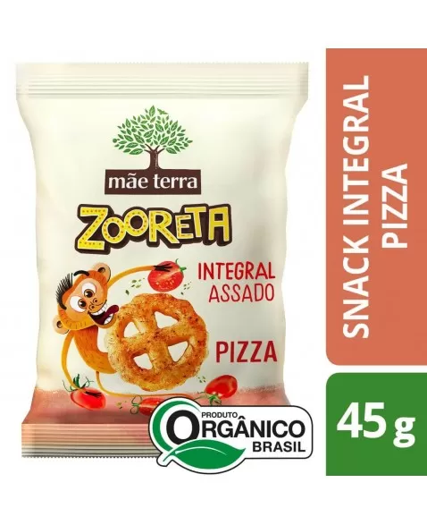 Zooreta Salgadinho Pizza Orgânico - MÃE TERRA - 45g