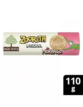 Zooreta Biscoito Morango Orgânico - MÃE TERRA - 110g