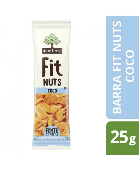 Barra Fit Nuts Coco - MÃE TERRA - 12 X 25g