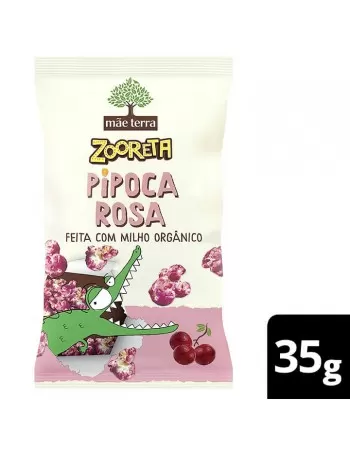 Zooreta Pipoca Rosa Orgânica - MÃE TERRA - 35g