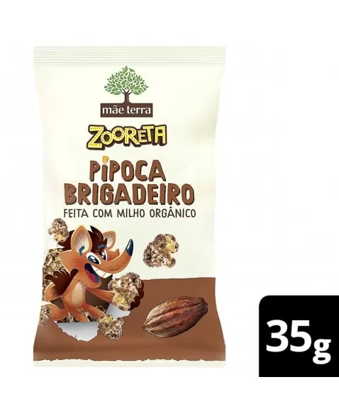 Zooreta Pipoca Brigadeiro Orgânica - MÃE TERRA - 35g