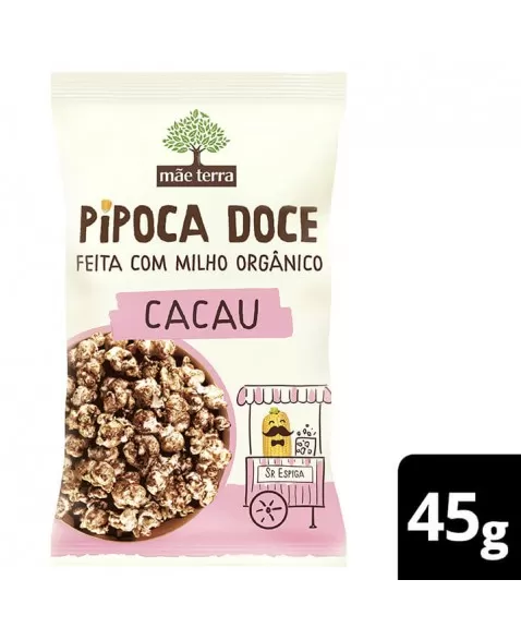 Pipoca Doce Cacau Orgânica - MÃE TERRA - 45g