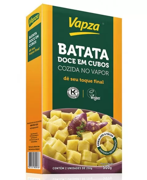 Batata Doce em Cubos - VAPZA - 500g