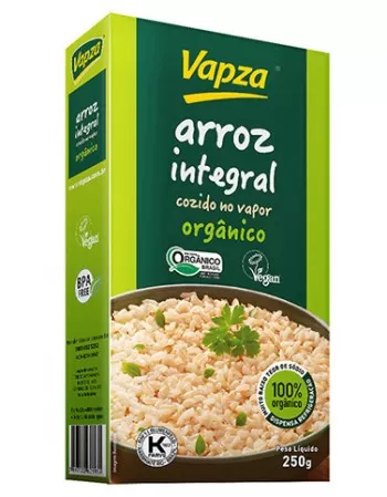 Arroz Integral Orgânico - VAPZA - 250g