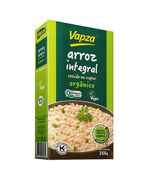 Arroz Integral Orgânico - VAPZA - 250g