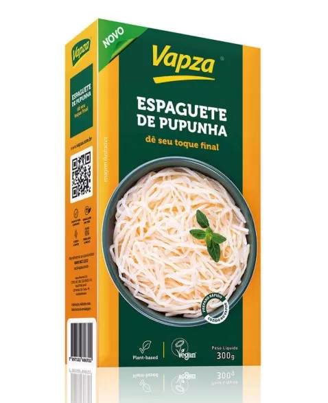 Espaguete de Pupunha Cozida no Vapor - VAPZA - 300g