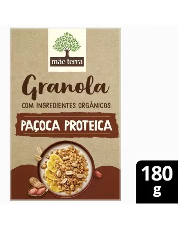 Granola Paçoca Proteica Orgânica - MÃE TERRA - 180g