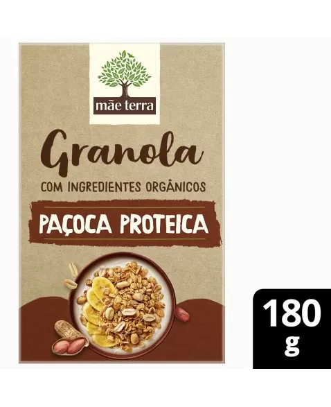 Granola Paçoca Proteica Orgânica - MÃE TERRA - 180g