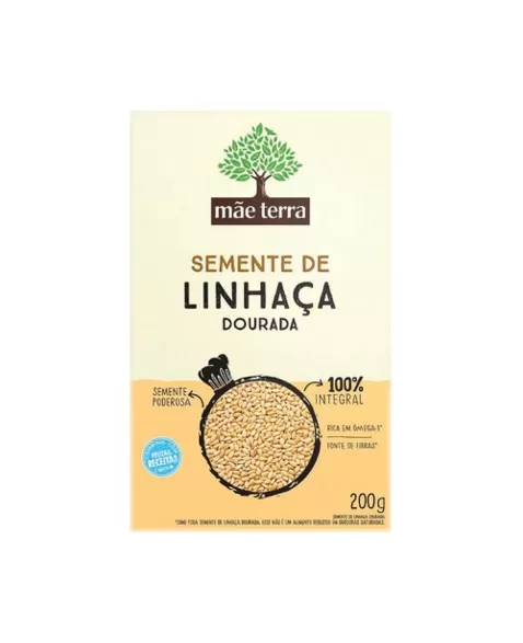 Semente de Linhaça Dourada - MÃE TERRA - 200g