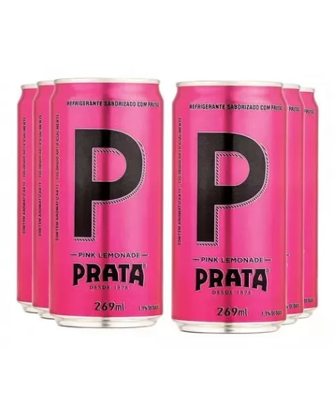 Pink Lemonade Mixer - PRATA - Pack com 6 latas de 269ml