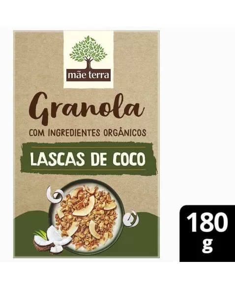 Granola Lascas de Coco Orgânica - MÃE TERRA - 180g