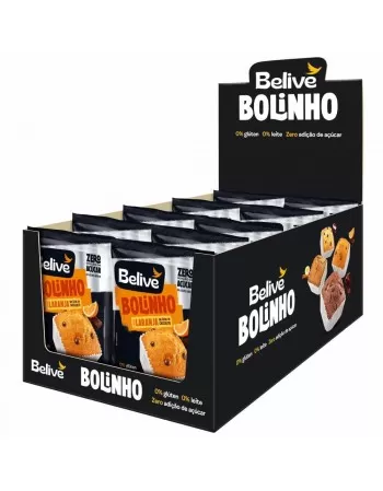 Bolinho Laranja com Gotas Chocolate - Belive - Display 10 X 40g