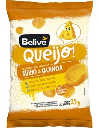 SALGADINHO BELIVE SABOR QUEIJO 25G