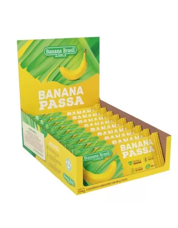 Banana Passa - Banana Brasil - Display Com 9 Unidades De 86G