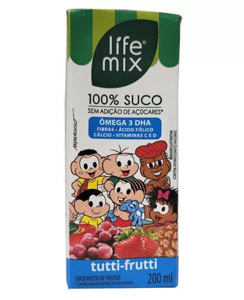 BEBIDA BAIXA CALORIA TUTTI FRUTTI LIFE MIX 200ML