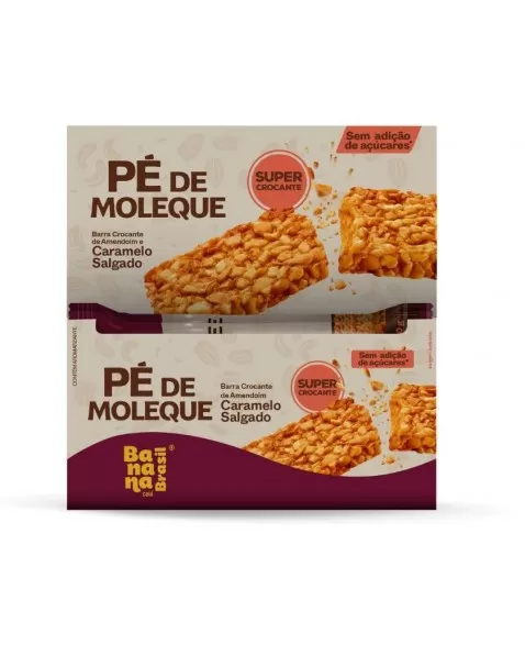 Barra Pé de Moleque Caramelo Salgado - Banana Brasil - 16x20g