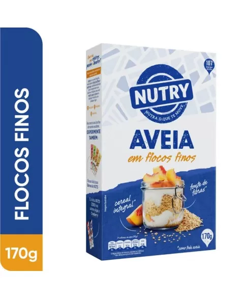 Aveia Flocos Finos - Nutry - 170g