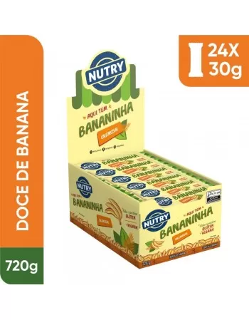 Barra de Fruta Bananinha - Nutry - Display 24 x 23g - Vegana e Sem Glúten