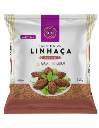 FARINHA LINHACA MARROM 180G ASTER