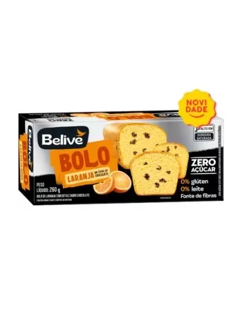 Bolo de Laranja com Gotas de Chocolate Zero Açúcar - Belive - 260g