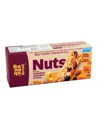 Barra de Nuts Frutas - Banana Brasil - Caixa 2x25g