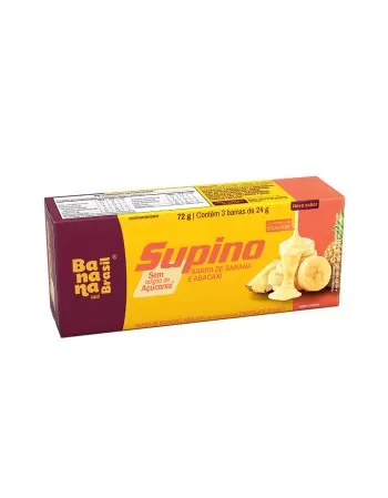 Barra de Frutas Supino Banana e Abacaxi - Banana Brasil - Caixa 3x24g