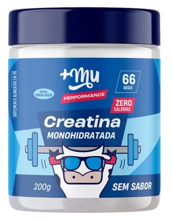 Creatina Monohidratada Sem Sabor - +Mu - 200g