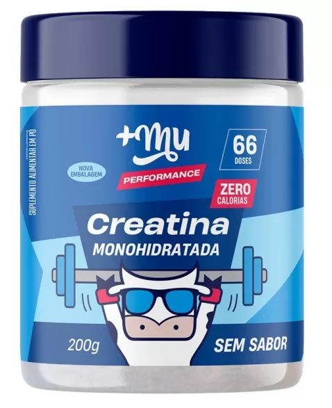 Creatina Monohidratada Sem Sabor - +Mu - 200g