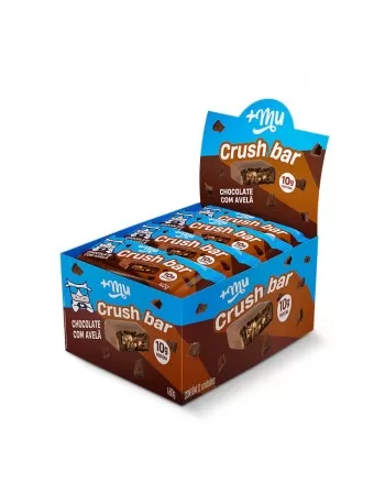 Crushbar Chocolate com Avelã - +Mu - Display 12 x 40g