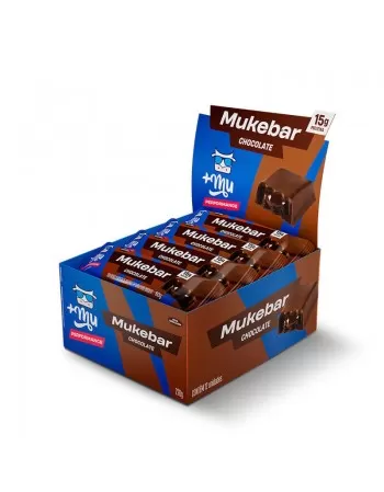 Mukebar Suplemento em Barra de Proteína Chocolate - +Mu - 12 x 60g