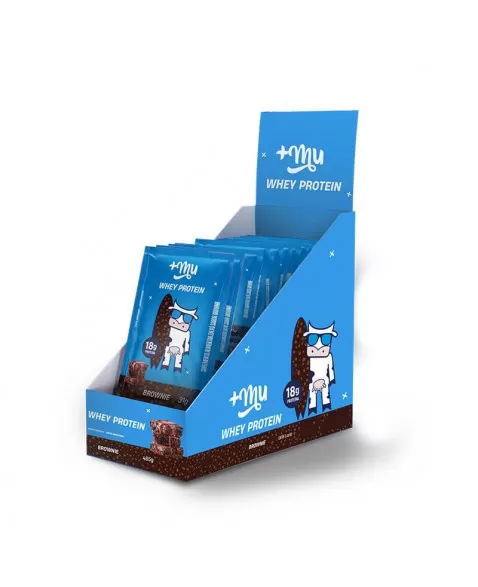 Whey Concentrado Brownie - +Mu - Display 15 x 31g