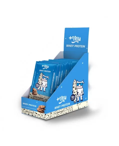 Whey Concentrado Cookies´n Cream - +Mu - Display 15 x 31g