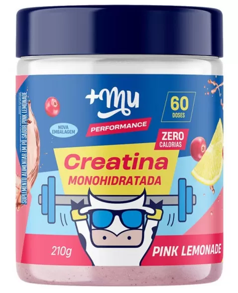 Creatina Monohidratada Pink Lemonade - +Mu - 210g