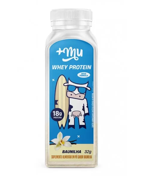 Whey Protein em Pó Concentrado Baunilha +MU - Garrafinha 32g