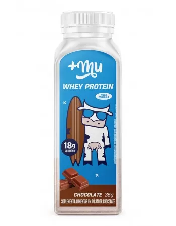 Whey Protein em Pó Concentrado Chocolate +MU - Garrafinha 32g