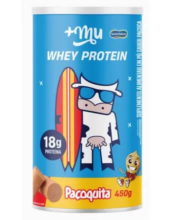 Whey Protein Concentrado Paçoquita - +Mu - Pote 450g