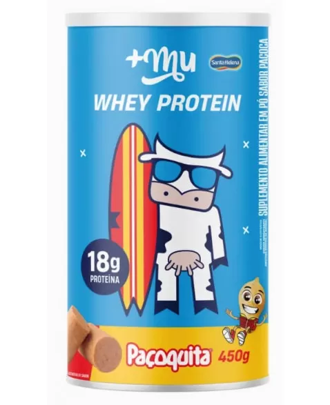 Whey Protein Concentrado Paçoquita - +Mu - Pote 450g